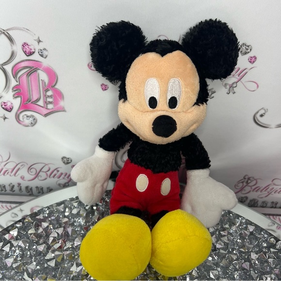 Mickey fuzzy furry Disney plush Mickey Mouse stuffed animal toy plushie cute - Picture 4 of 6